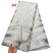 African Jacquard Lace Fabrics 2025 French Brocade Lace Fabrics For Evening Women Party Dress Sewing