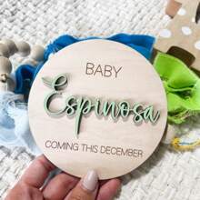 1 Stück Baby kommt bald Ankündigung, Wir sind schwanger Baby Ankündigung Schild, Umstandsmodeankündigung, Baby kommt bald Schild, Soziale Medien Schwangerschaft