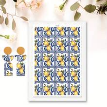 Watercolor Flower Transfer Paper - 1 Sheets Vintage Rustic Floral Transfer Paper For Polymer Clay Earrings, Retro Flower Clay Transfer Paper For Jewelry - Multicolor - View 26