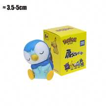 Takara Tomy Figura Poke original en miniatura - Pika, Slowpoke, Rowlet - Figura de PVC como regalo para fans del anime y los juegos, decoración de coche
