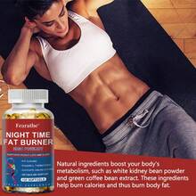 Night Burner, High Potency Formula - White Kidney Bean, Caffeine, L-Theanine HCl - 120 Softgels
