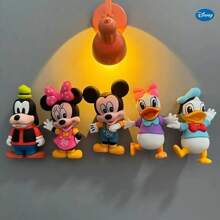 Disney Imanes de nevera de Mickey y Minnie de dibujos animados de Disney, figuras hechas a mano de Donald y Daisy - Lindos, de colores mixtos, de material PVC. Decoraciones de fiesta con imanes fijos. Perfectos como regalos para amigos, fiestas y graduación.