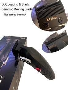 Kemei 2296 Cordless Electric Hair Clipper For Barbers, Professional Electric Hair Trimmer, USB Rechargeable Hair Clipper With Adjustable Blades And Charging Base, Gift For Men