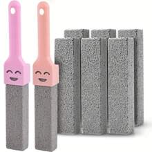 2 piezas Piedra pómez con mango reemplazable, limpiador de inodoro, quitador de anillos de agua dura para baño/piscina/cocina/limpieza del hogar