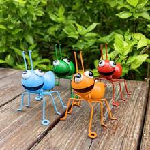 4pcs Colorful Metal Ant Statues - Suitable For Indoor And Outdoor Decor, Garden Parties, Holidays, Office And Wedding Decorations - Multicolor - View 2