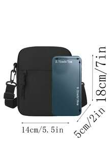 Torba crossbody dla chłopców Nowa japońska marka modowa Ins All-in-One, mała torba na ramię na telefon komórkowy, swobodna, prosta torba plecakowa - Wielokolorowe - Zobacz 3