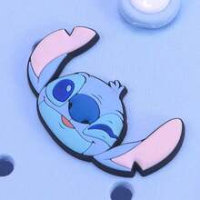 Miniso Disney Stitch Series Super Cute Large Capacity Mini Hole-Design Handbag, Cute And Stylish (1PC) - Blue - View 5