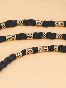 41Pcs Boho Styles Hair Dreadlock Jewelry Braid Jewelry Hair Braid Rings Braid Decorations Jewelry For Hair Accessories Loc Hair Jewelry For Braids - Gold - View 5
