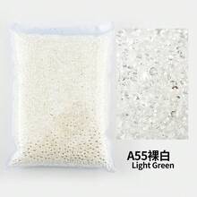 Bán buôn số lượng lớn nhựa Rhinestone thạch màu AB trong suốt AB 2mm, 3mm, 4mm, 5mm, 6mm mặt phẳng nghệ thuật móng tay trang trí quần áo - Nhiều màu - Xem 29