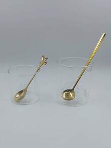 1 PC, Mountain Whiskey Glass(Without Spoon), Rocks Glass, Old Fashioned Glass, Cocktail Glass, Bourbon Glass, Unique Design, Heavy Base, Stylish Drinkware, For Home Bar, Birthday Gift, Father's Day Present, For Men, Husband, Boyfriend - Multicolor - View 9