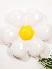 22 件白色雏菊气球套装，向日葵形状铝箔气球，适用于花园主题派对、生日派对、教室装饰，可爱的雏菊气球装饰 - 雛菊套裝 - 查看 5