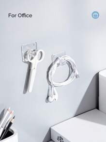 3M 1pc Wall-Mounted Acrylic Necklace Organizer With 12 Hooks, Best Gift For Girls And Women To Store And Display Necklaces, Bracelets, Bangles And Rings Valentine Day Back To School