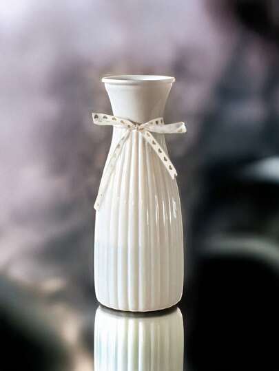 1pc Plastic Flower Vase, Unbreakable Vases Creative Home ation Wedding Festival, ations, s, Halloween Kitchen Room Glass Vase view 4