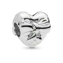 1Pc Valentine's Day Gift Love Series Love Bow Eternal Love Beads Charm For Snake Bracelet Necklace Key Chain Silver Pendant Beads Diy Jewelry Making Anniversary Christmas Gifts To Girl Lovers