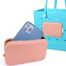 Phone Holder For Accessories, Silicone Insert Wallet For Original All Models Rubber Beach Tote Bags - Multicolor - View 9