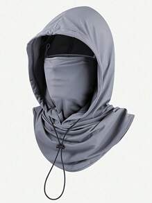 1pc Lightweight & Breathable Ice Silk Face Mask Neck Gaiter Summer Sun Protection Hat, Suitable For Outdoor Activities, Travel, Hiking, Cycling Ski Masks