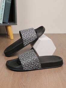 HISQIM Męskie kapcie codzienne, proste i modne sandały męskie, kapcie domowe, sandały plażowe, kapcie domowe, sandały łazienkowe, wygodne i lekkie, gruba podeszwa, antypoślizgowe, łatwe do czyszczenia, klapki pod prysznic