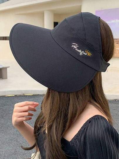 升级版女士马尾辫太阳帽，鸭舌帽，户外防紫外线渔夫帽，适合夏季