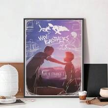 1 pieza Arte de Pared Pósters Sin Marco Vida es Extraña La Tormenta Póster del Juego Sin Marco Club de Kraft Papel Póster Vintage Arte de Pared Pintura Decoración de Dormitorio Estudio Pegatinas