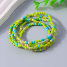 Assorted Boho Style Rainbow Charm Waist Chain Accessories, Versatile For Women Summer Body Chain, Belly Jewelry, Bikini Chains, Jewelry, Waist Belt, Bracelets, Necklace