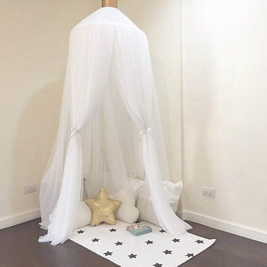 AIBOYING 1pc 300*60cm Mosquito Net, Dome Mosquito Net, Palace Style Mosquito Curtain For Bed, No Installation Required, Baby Anti-Mosquito Cover, Bed Decor, Bedding Accessory, All Season - Multicolor - View 1