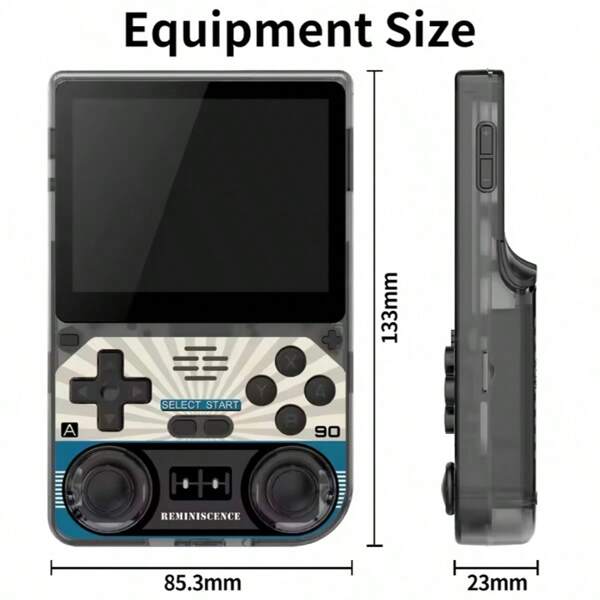 powkiddy Portable Arcade Game Console Features An Open-Source Linux System, 3.5-Inch IPS High-Definition Display, 64GB 10K+Expexptable Game Storage, An OTG Interface, 5000mAh Rechargeable Lithium Battery, USB Charging, And Is Made Of ABS Material. It Is An Ideal Holiday Gift For Outdoor Activities And Offers A Fresh And Eye-Catching Display For Outdoor Adventures. The Design Is Durable And Does Not Require Batteries