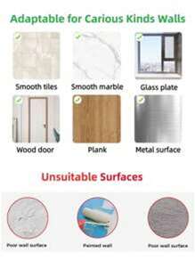 AOMEES Adhesive Hooks Heavy Duty Wall Hooks 8kg (Max) Self Adhesive Hook 12pcs, Kitchen Hooks, Bathroom Hooks, Door Hooks, Hanging With Kitchen Utensils, Towe, Key, Cups And More