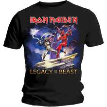 Iron Maiden Legacy Of The Beast Fight T Shirt - Black - View 4
