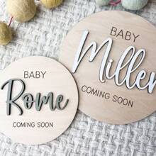 1 Stück Baby kommt bald Ankündigung, Wir sind schwanger Baby Ankündigung Schild, Umstandsmodeankündigung, Baby kommt bald Schild, Soziale Medien Schwangerschaft