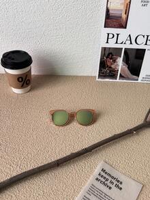 1pc Super Lightweight Children's Glasses, Comfortable Wear For Boys Girls, Fashionable For Photography, Party, Cycling, Travel, Sports, Unique Polygon Frame, Metal Glasses - Multicolor - View 7