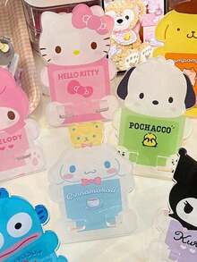 Sanrio 1个手机支架，平板电脑支架，桌面电视支架，照片支架，多功能手机/平板电脑支架，桌面装饰，适合学生和女士，是观看视频、学习的理想选择，解放双手，房间装饰，家居装饰摆件，家居小物件 - 彩色 - 查看 5