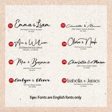 Sellos personalizados - Sellos de dirección, sellos de nombre, sellos de aniversario, regalos para amigos - Sello autoentintado. - Ver 2