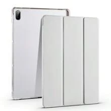 [2024 Neues Produkt] Tab M11 Dreifach-Faltbare transparente Schutzhülle Kristallklar Military-Rade TPU Dreifach-Faltbare Hülle | 360° Unendliche Verstellbarkeit Ständer Magnetischer Stiftschlitz | Dreifacher Schutz gegen Verbiegung