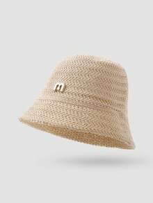 1 件女士夏季渔夫帽，针织镂空渔夫帽遮阳防紫外线，适合夏季户外 - MZ1572 - 查看 16