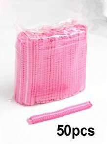 100pcs/50pcs Thick Disposable Hats, Kitchen Oil Fume And Hair Proof Food Caps, Shower Caps, Beauty Salon Specific Breathable Headgear, Disposable Hats, Work Caps, Kitchen Chef Catering Hats, Dust-Proof Headgear, Food Mesh Caps, Non-Woven Sanitary Headgear, Suitable For Dust-Free Workshops, Laboratories, Beauty Salons, Food Processing, Electronics Industry, Cleaning Work, Industrial Operations, Nail Art And Other Places