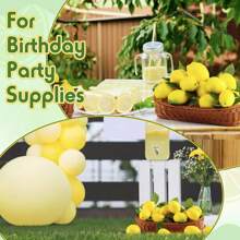 Fake Lemons Artificial Fruits With Leaves, 3.5" And 2.8" 2 Size Faux Yellow Lemons Decor Realistic Fruits For Bowls Decor Table Centerpieces Kitchen Summer Decorations