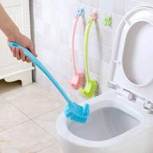 3件套/1件/重型双面马桶刷，带长支架 - 加厚底座和手柄，耐用塑料材质，节省空间的垂直收纳，适用于浴室和淋浴房清洁 - 现代浴室的理想之选 - 彩色 - 查看 3