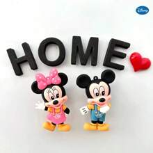 Disney Imanes de nevera de Mickey y Minnie de dibujos animados de Disney, figuras hechas a mano de Donald y Daisy - Lindos, de colores mixtos, de material PVC. Decoraciones de fiesta con imanes fijos. Perfectos como regalos para amigos, fiestas y graduación.