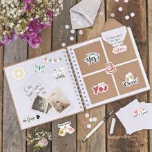 1 pezzo Set di adesivi scintillanti per matrimoni per inviti, cartoline augurali, organizzazione matrimoni