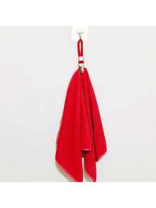 رف منشفة متعدد الاستخدامات مُنسوج، مشابك منشفة حلقية، مشابك معدنية لتخزين الحمام/المطبخ