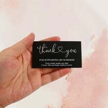 30 pezzi/50 pezzi Biglietti di ringraziamento, decorazioni per torte, confezioni regalo e biglietti di auguri, forniture per feste di compleanno e matrimonio, biglietti di apprezzamento per i clienti, adatti per negozi, rivenditori online, forniture per ufficio e negozi locali - Multicolore - Visualizzare 9