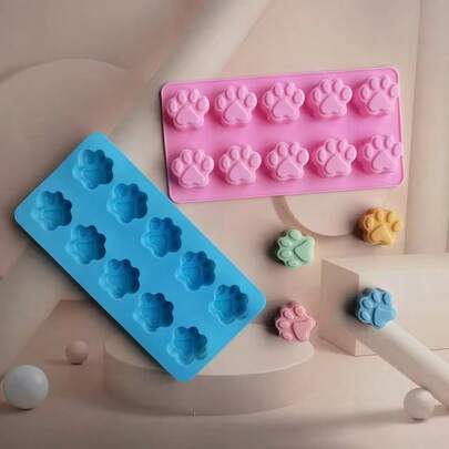 Cat Claw Shape Chocolate Silicone Mold DIY Baking Cake Decoration Mold Candy Pudding Jelly Soap Mold Drip Glue Mold Ice Tray Ice Cube Tray Ice Cube Ice Cube Squishy Ice Cube Mold Ice Cube Mould