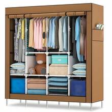 170*170 Closet Armable Ropero Rack Guardaropa Recamara Organizacion - Negro - Ver 13