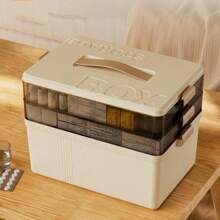 Medicine Box Storage Box, Sealed And Moisture-Proof With Lid, Multi-Layer Medicine Box. The Storage Of Medicine Is Convenient And Fast To Carry, Suitable For Outdoor And Household Use