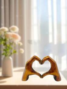 قطعة ديكورية لحركة اليد معبرة عن الحب، نحت فني يدوي ديكور المنزل، ديكور طاولة للزفاف والعائلة مبتكر، ديكور زفاف بوهيمي، ديكورات المنزل