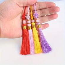 中国结流苏磨砂流苏吊坠犹如时光的诗意流淌，散发着独特的魅力。