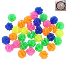 36pcs/Set Bike Wheel Spokes Beads, Colorful Plastic Clip Beads Bicycle Bike Spoke Decorations,Bike Spokes Accessoriess Wheel Decorations Covers, Random Color Color