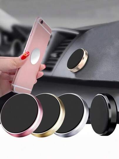 Magnetic Mobile Phone Car Holder Universal Magnetic Holder Attached To The Car Dashboard Wall Is Compatible With All Mobile Phones Compatible With IPhone, Android Phone, Gift For Birthday, Family, Friends Car Accessories, Car Phone Holder