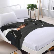 Rauw Alejandro Cosa Nuesra Prin Vinage Casual Fashion Hip Hop  (11) Fleece Blanke Ravel Blanke Super Sof Decoraive Paining Blanke - Black - View 6