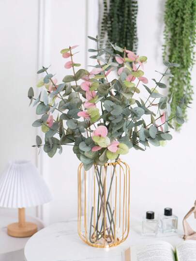 1 peça/4 peças/5 peças de hastes de eucalipto artificiais exuberantes, plantas verdes artificiais de plástico, adequadas para decoração de centro de mesa de jantar, decoração de outono para casa, decoração de casamento, quartos, festas de fim de ano, decoração de flores para jardim ao ar livre, arranjo de flores em vaso faça você mesmo | Buquês de noiva, presentes de aniversário | Decoração com flores artificiais, Ação de Graças, Festival da Colheita, Halloween, Decoração de Natal